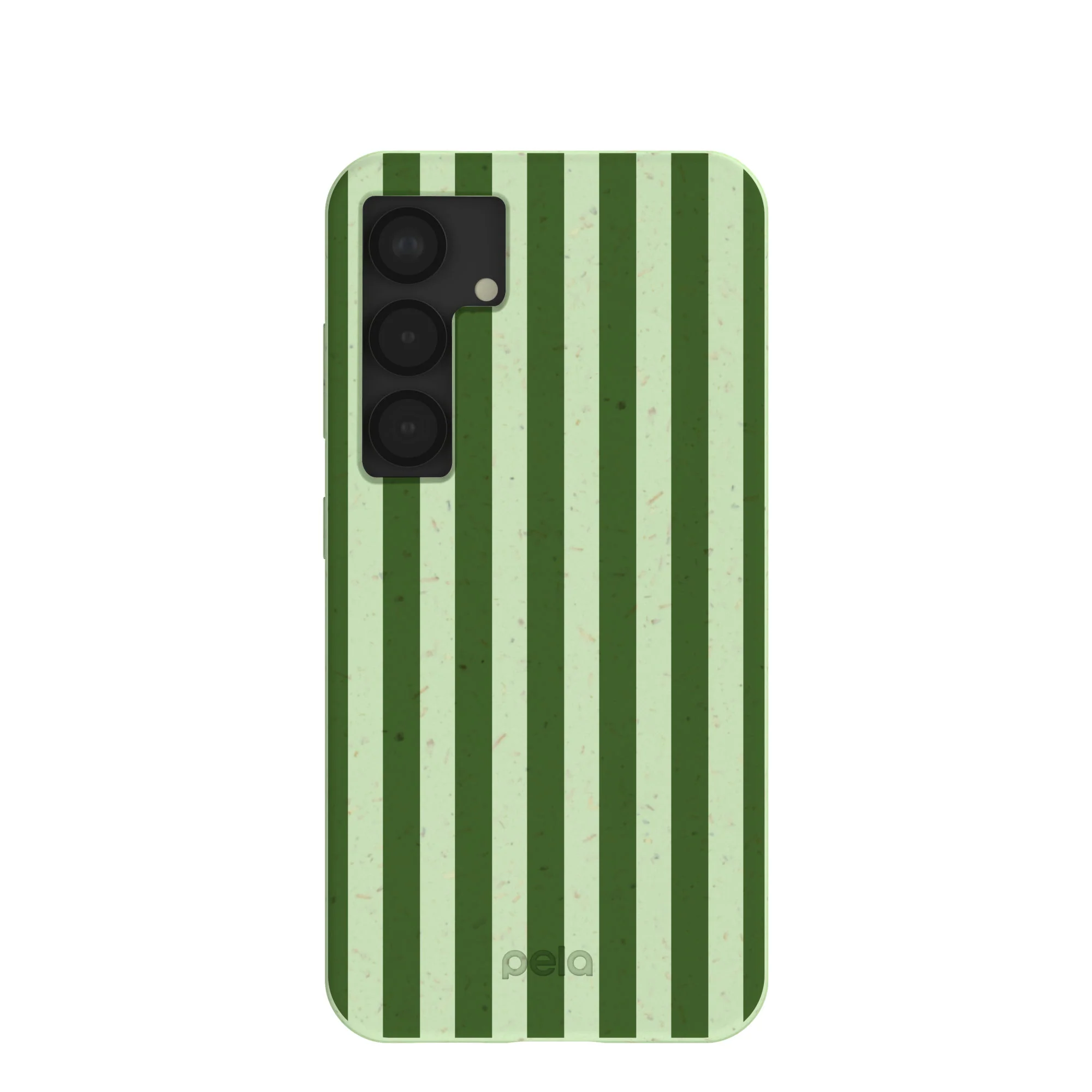 Sage Green Clover Stripes Samsung Galaxy S25 Case