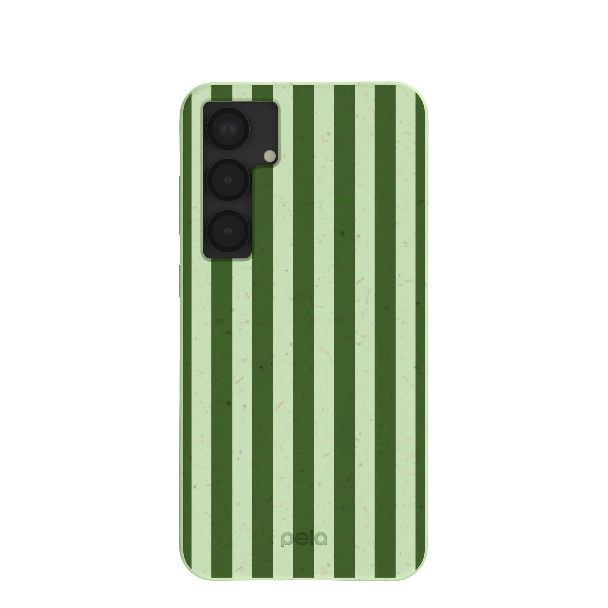 Sage Green Clover Stripes Samsung Galaxy S25+(Plus) Case