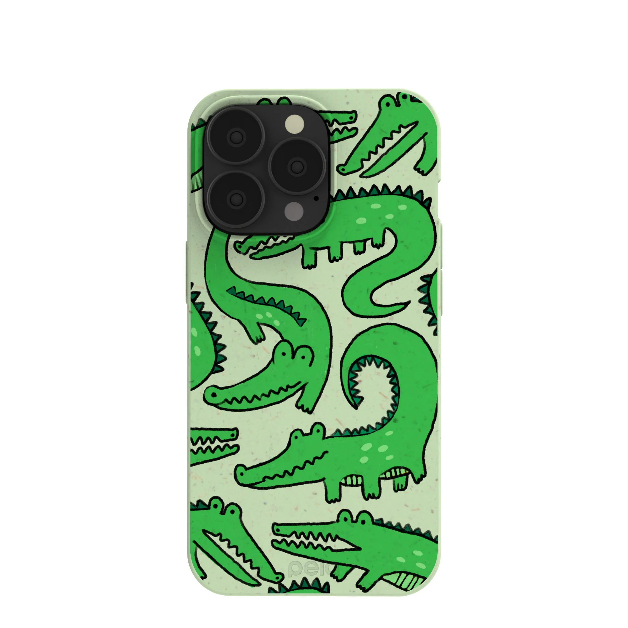 Sage Green Croc a Doodle iPhone 13 Pro Case
