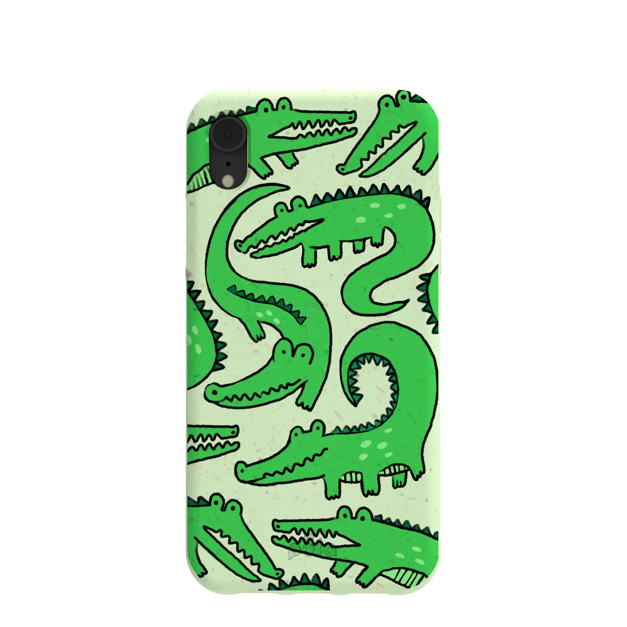Sage Green Croc a Doodle iPhone XR Case