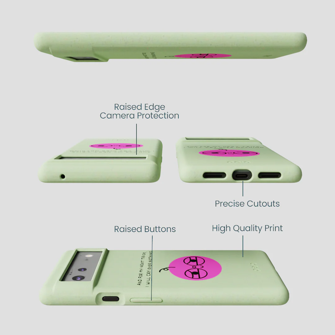 Sage Green Cry Google Pixel 6 Case - Image 3