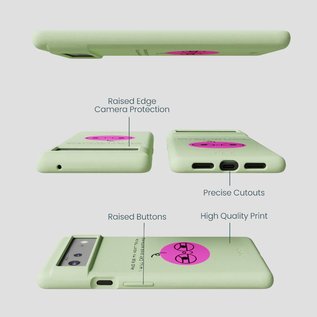 Sage Green Cry Google Pixel 6a Case - Image 3