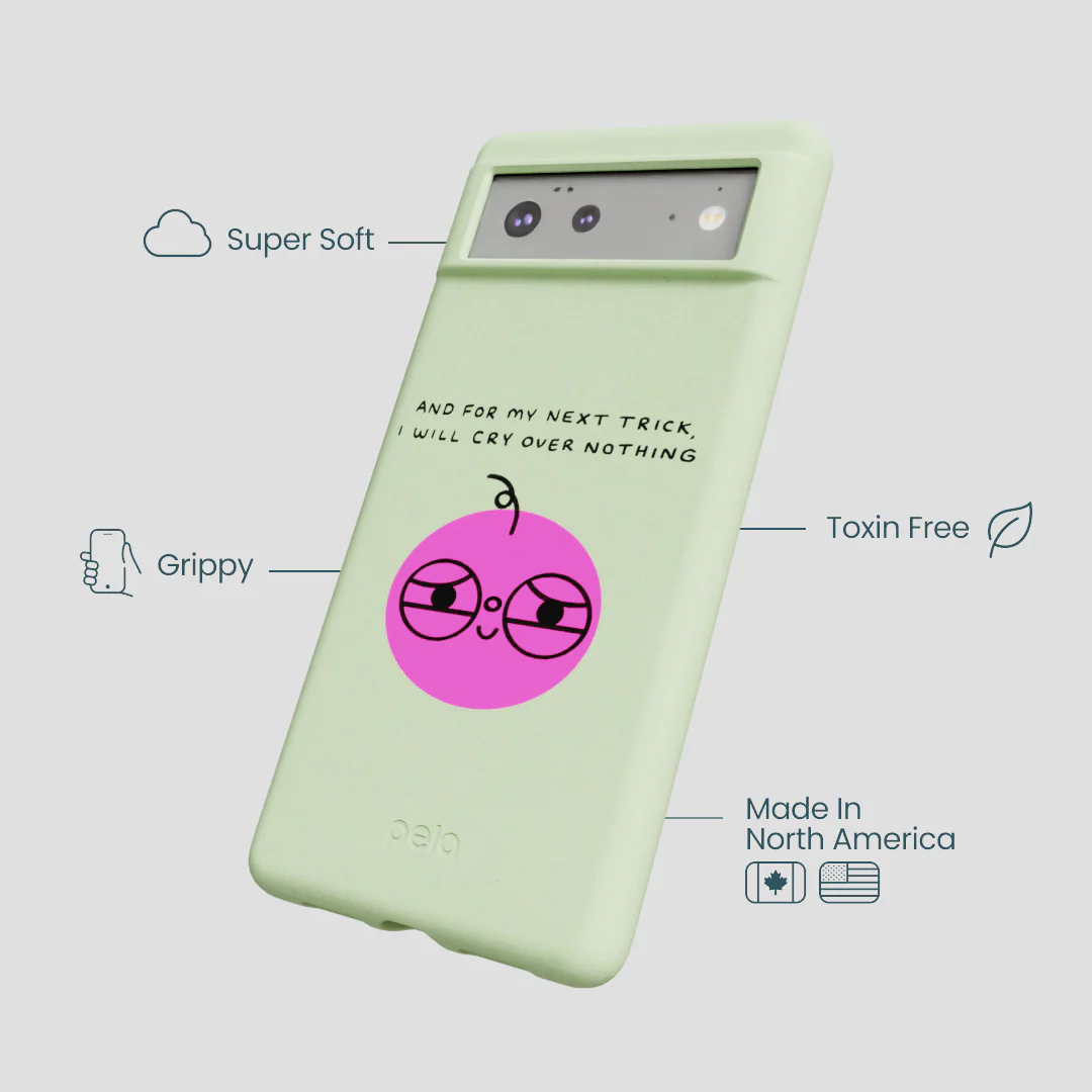 Sage Green Cry Google Pixel 6a Case - Image 4
