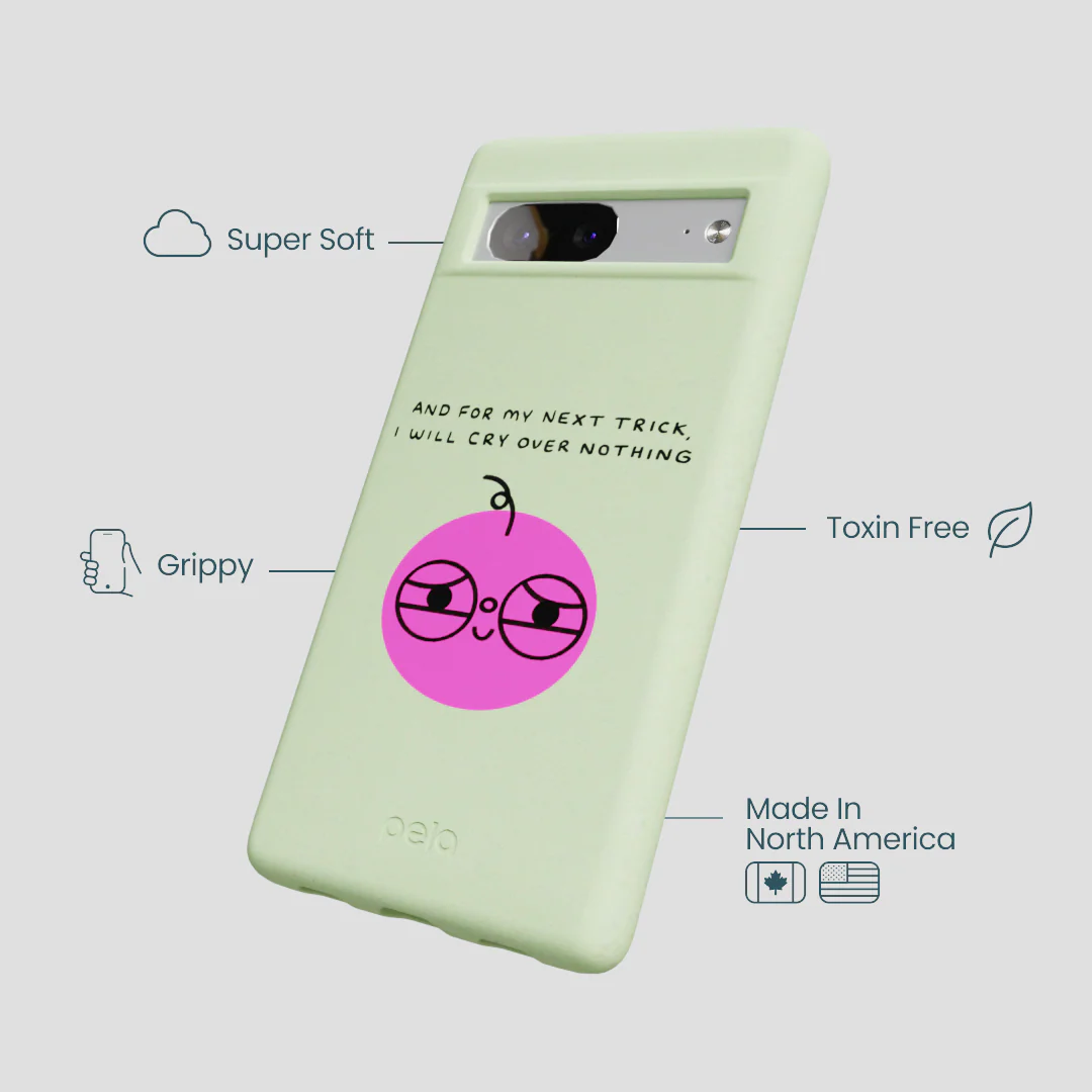 Sage Green Cry Google Pixel 7a Case - Image 4