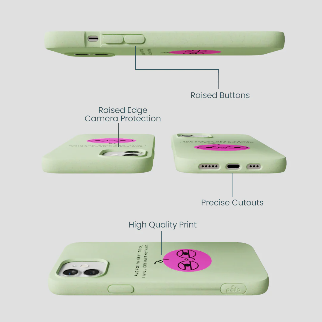 Sage Green Cry iPhone 12/ iPhone 12 Pro Case - Image 3