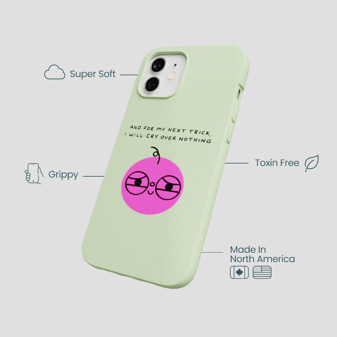 Sage Green Cry iPhone 12/ iPhone 12 Pro Case - Image 4