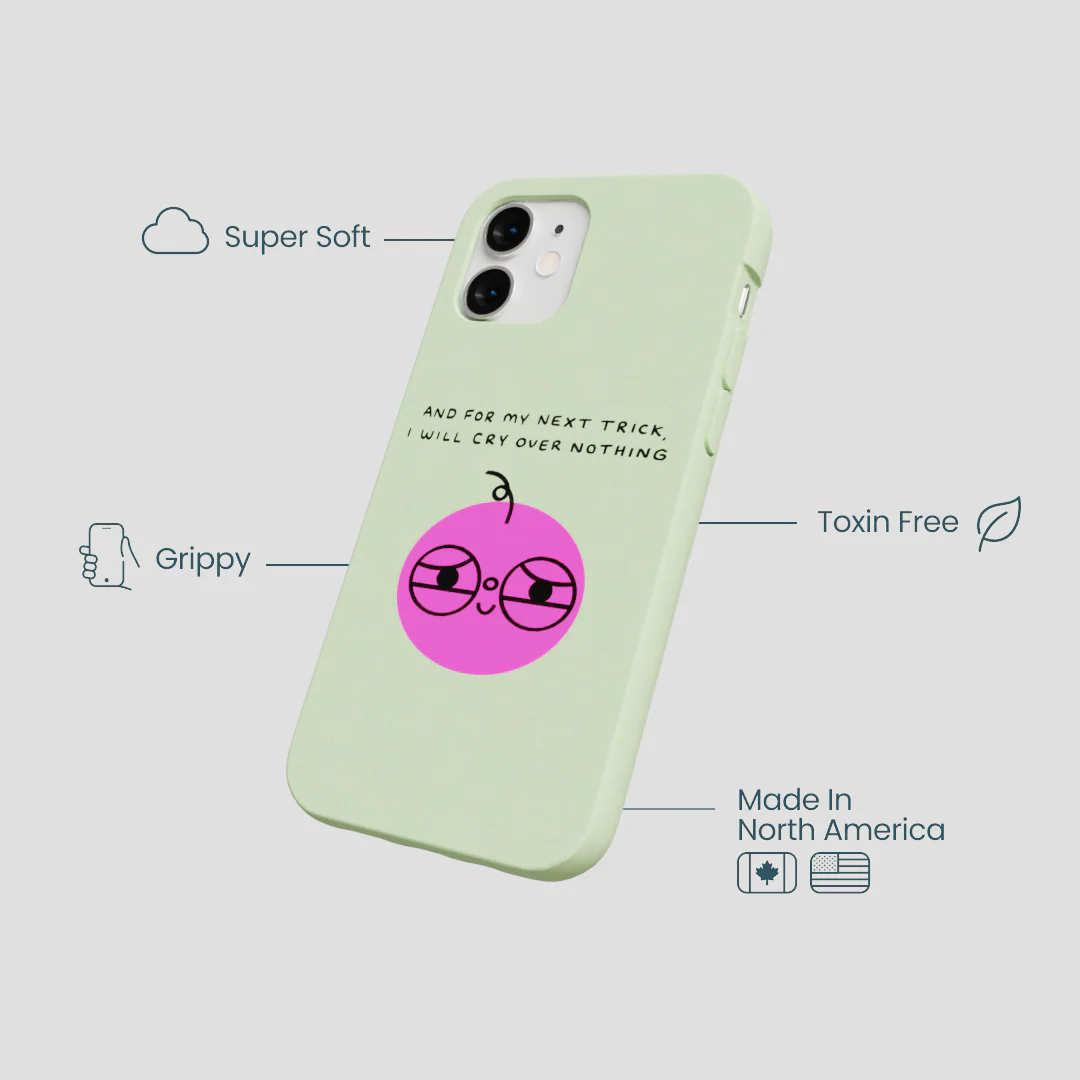 Sage Green Cry iPhone 12 Mini Case - Image 4