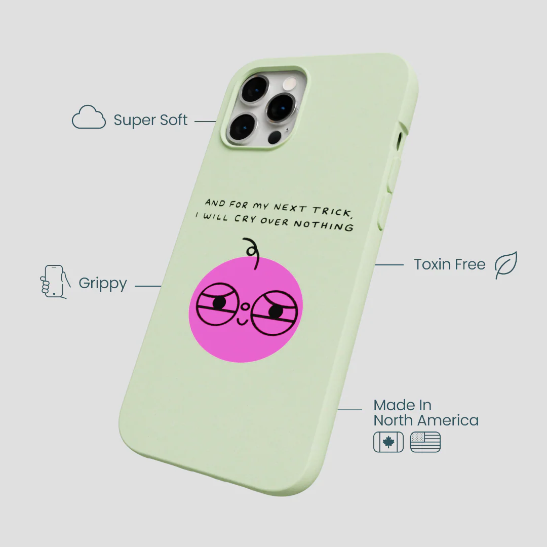 Sage Green Cry iPhone 12 Pro Max Case - Image 4