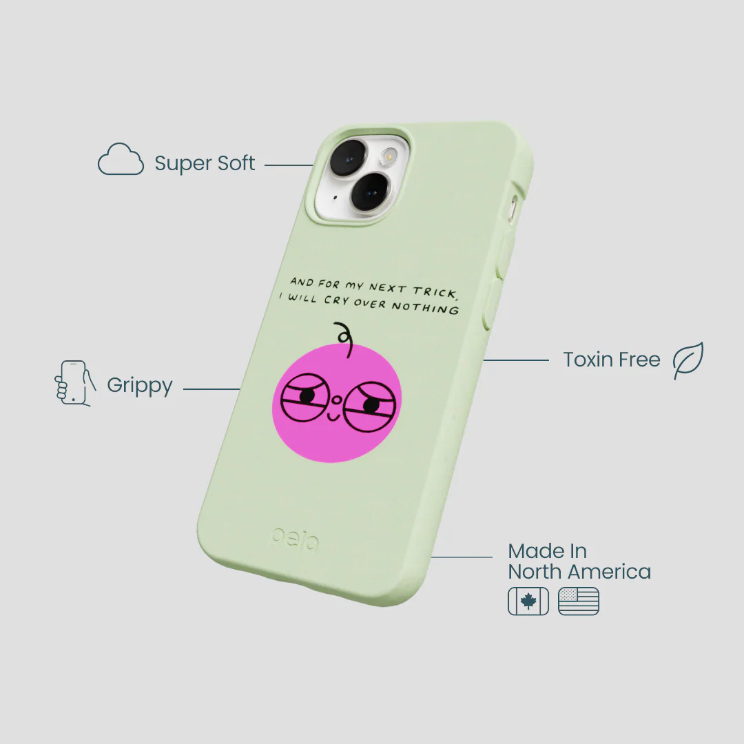 Sage Green Cry iPhone 13 Mini Case - Image 4