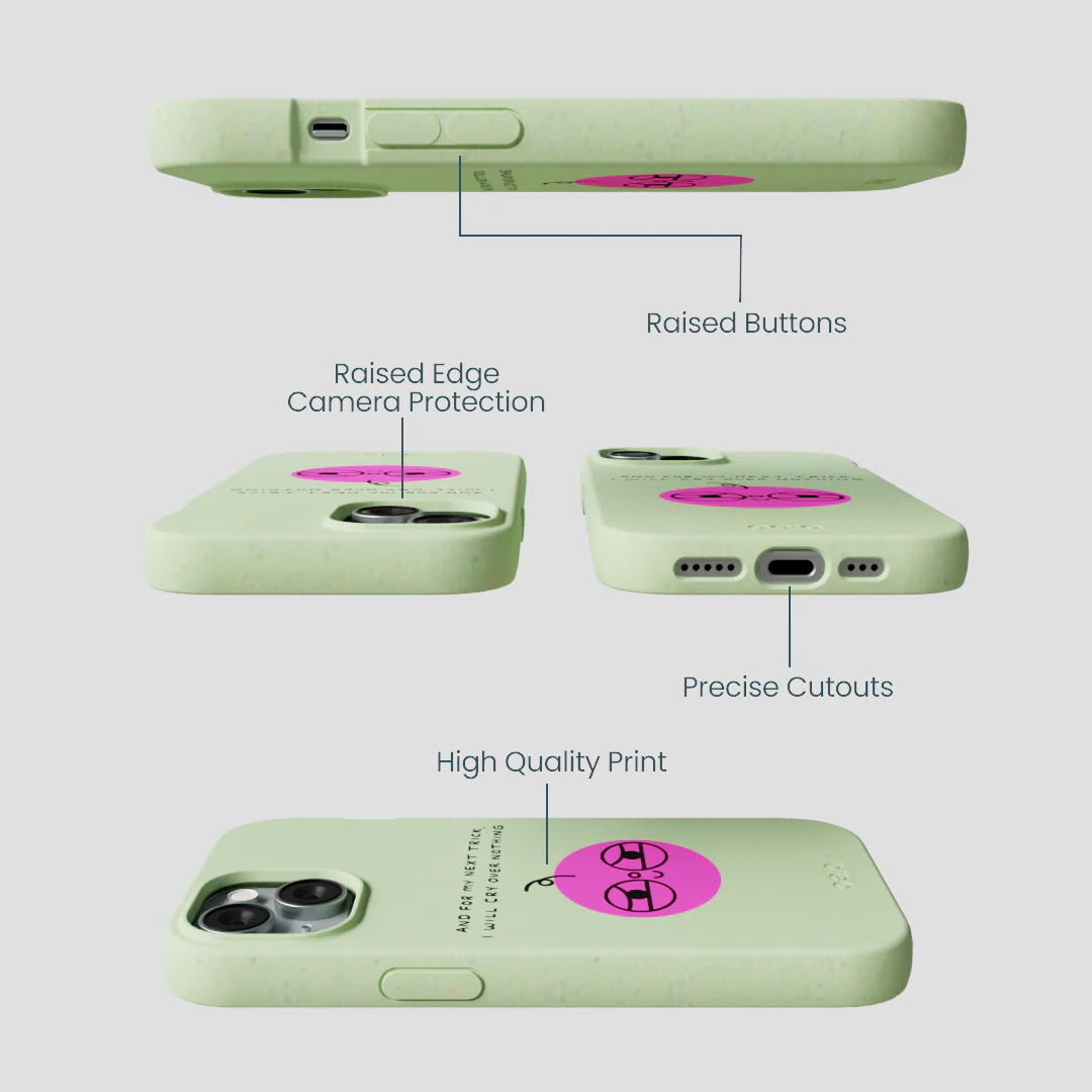 Sage Green Cry iPhone 14 Case - Image 3