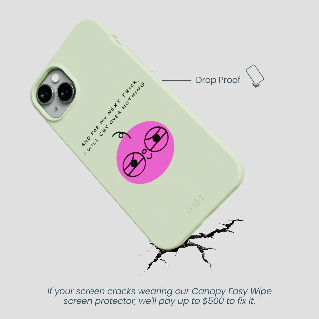 Sage Green Cry iPhone 14 Plus Case - Image 5