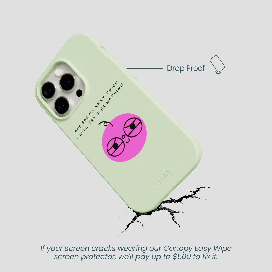 Sage Green Cry iPhone 14 Pro Case - Image 5