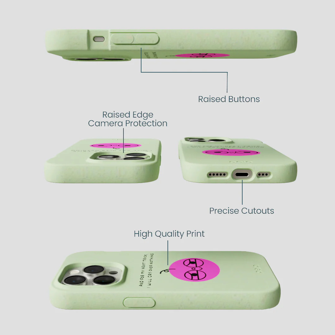 Sage Green Cry iPhone 15 Pro Case - Image 3