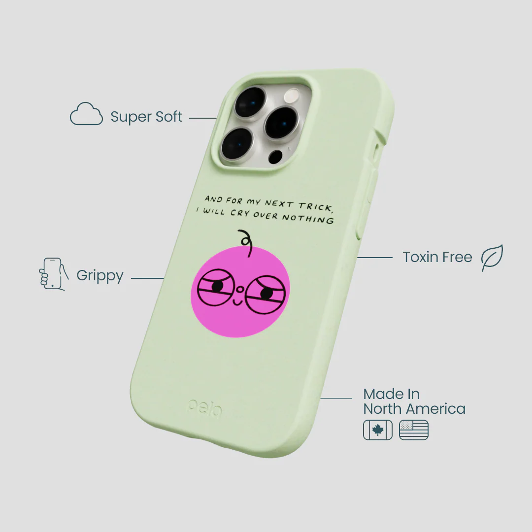 Sage Green Cry iPhone 15 Pro Case - Image 4
