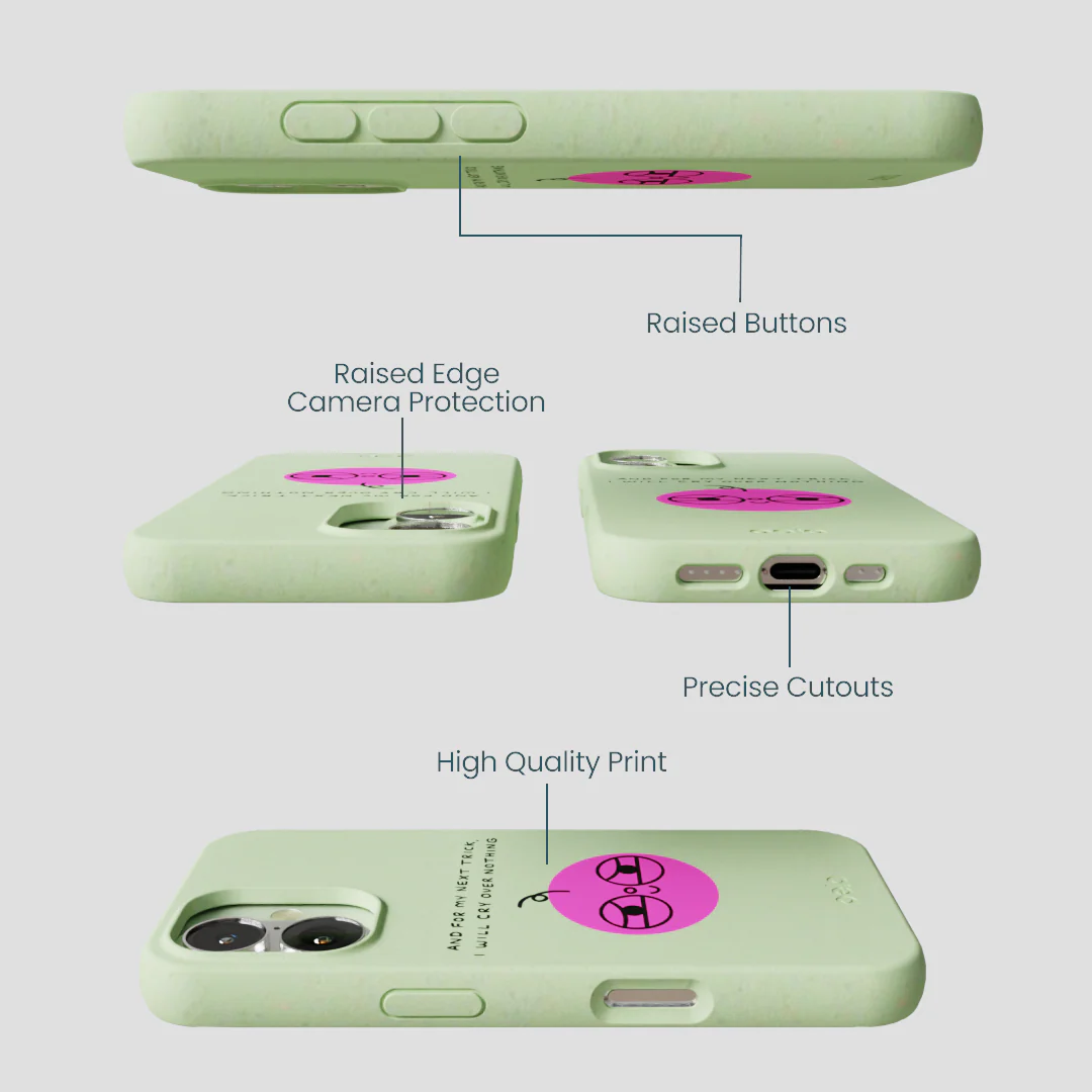 Sage Green Cry iPhone 16 Case - Image 3