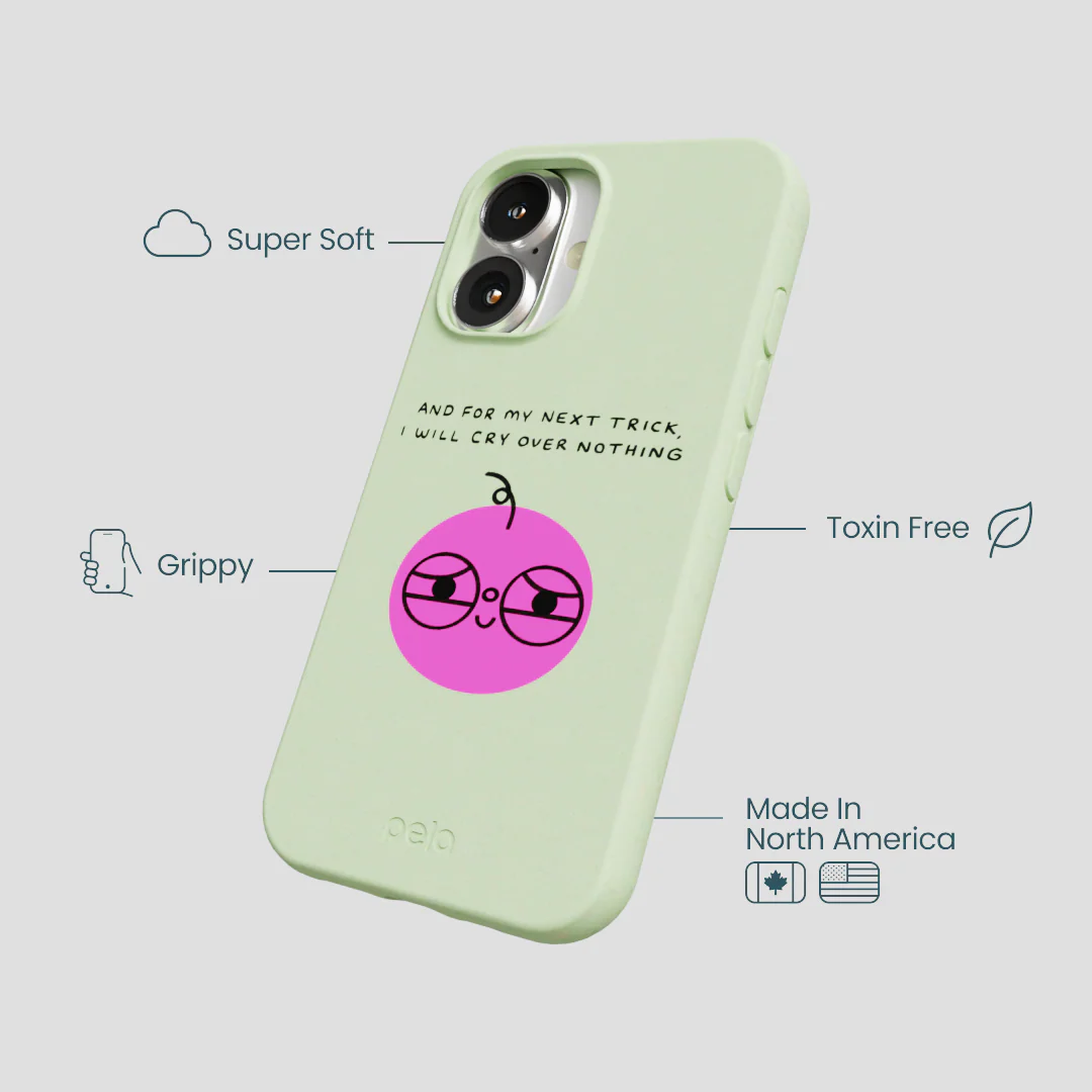 Sage Green Cry iPhone 16 Case - Image 4