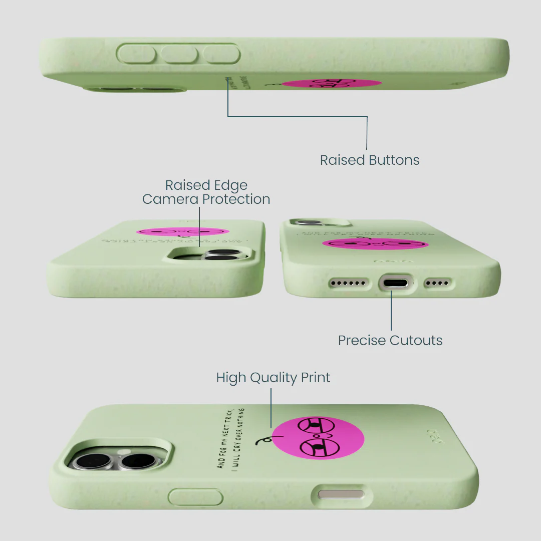 Sage Green Cry iPhone 16 Plus Case - Image 3