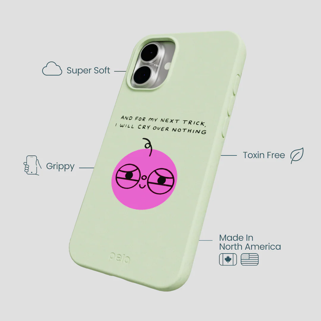 Sage Green Cry iPhone 16 Plus Case - Image 4