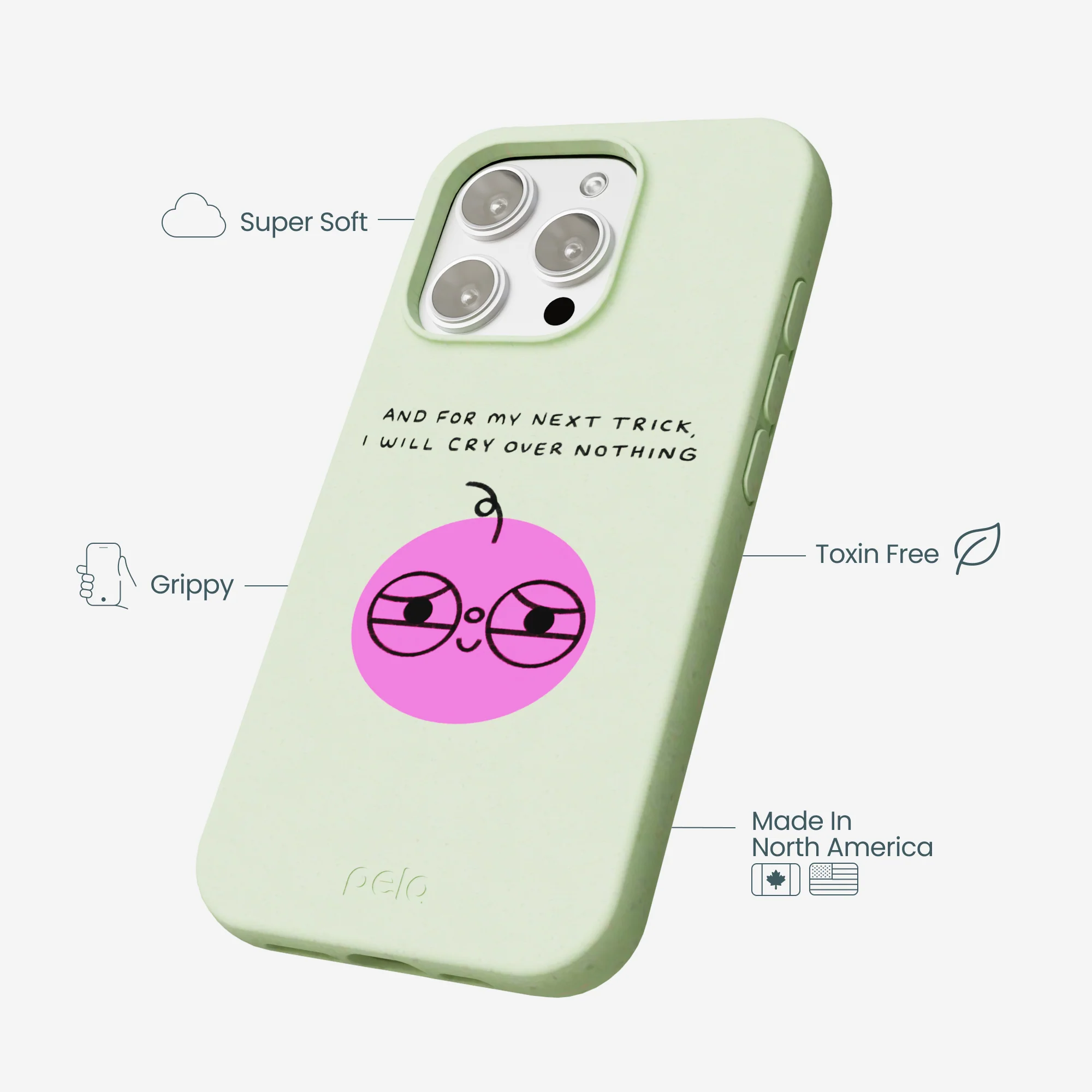 Sage Green Cry iPhone 16 Pro Max Case - Image 4