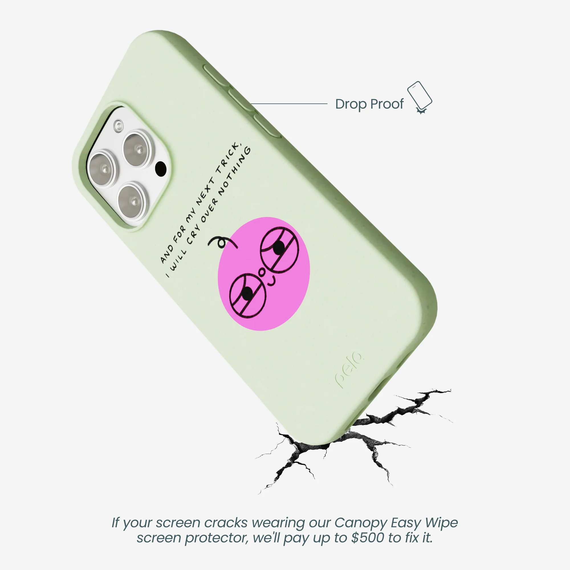Sage Green Cry iPhone 16 Pro Max Case - Image 5
