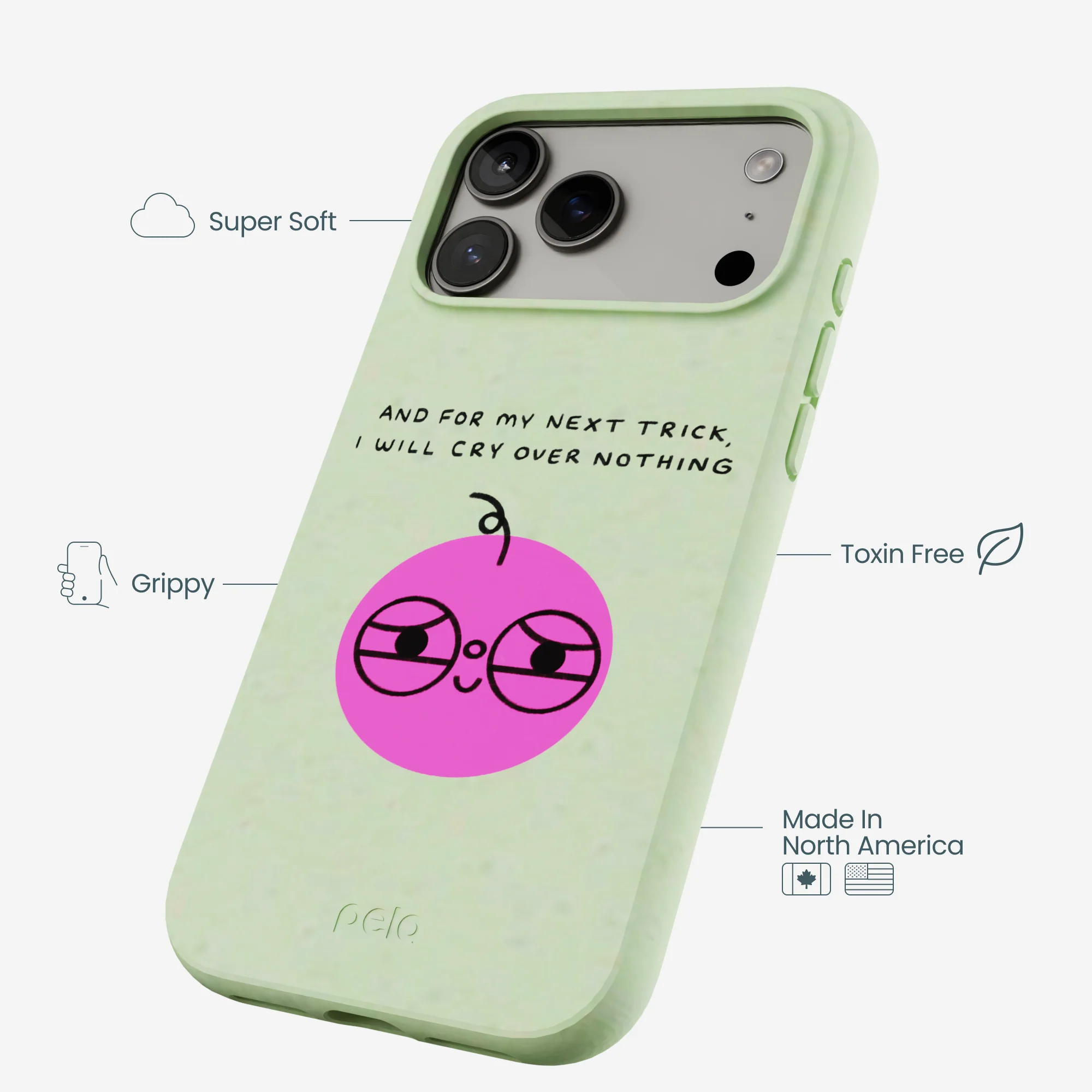 Sage Green Cry iPhone 17 Pro Max Case - Image 4