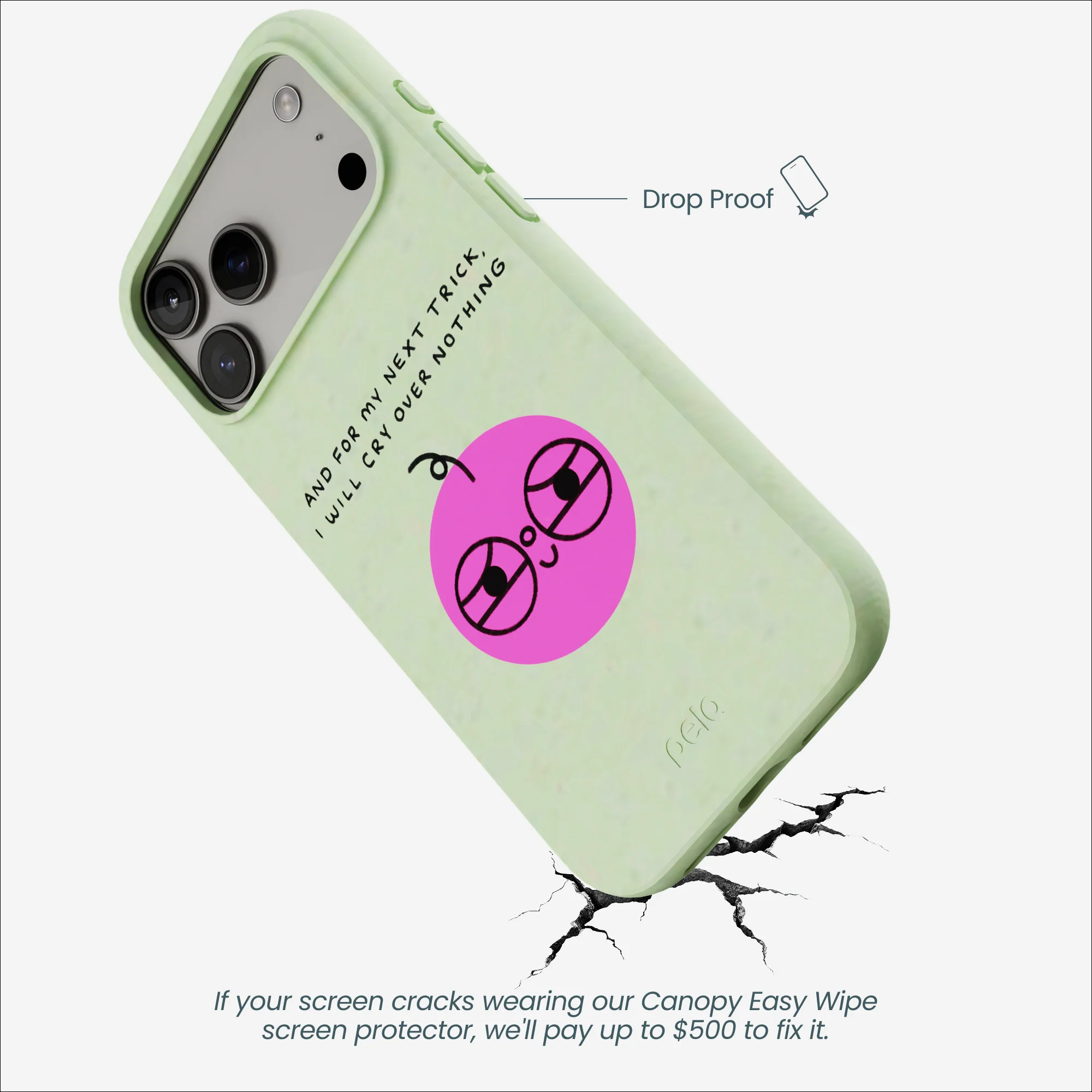 Sage Green Cry iPhone 17 Pro Max Case - Image 5