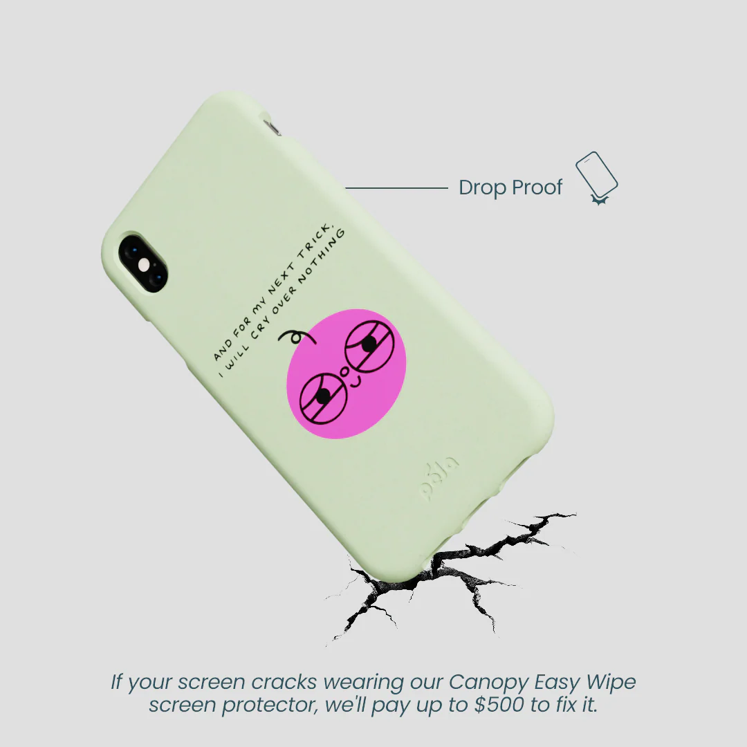 Sage Green Cry iPhone XR Case - Image 5