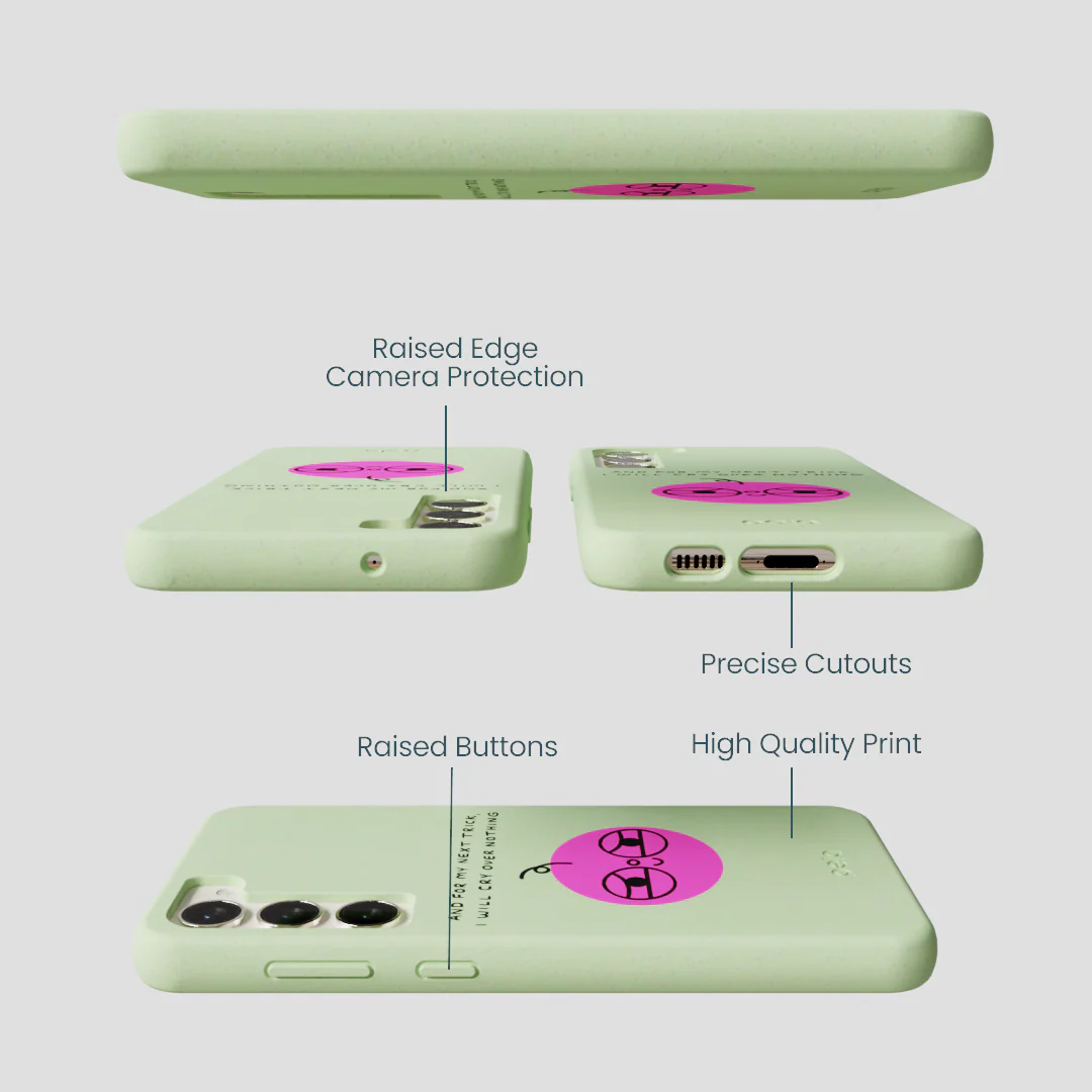 Sage Green Cry Samsung Galaxy S23+(Plus) Case - Image 3