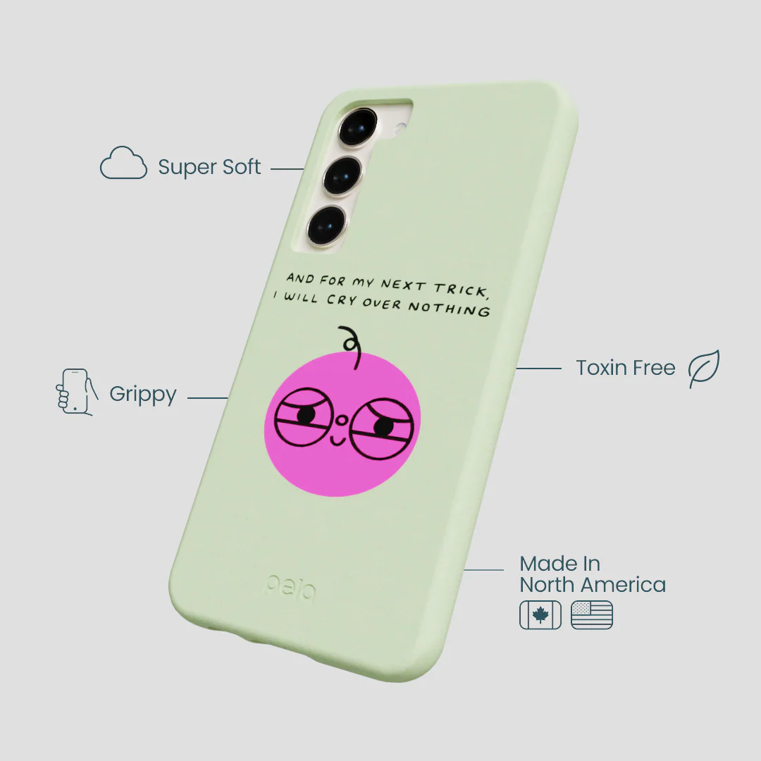 Sage Green Cry Samsung Galaxy S24+(Plus) Case - Image 4