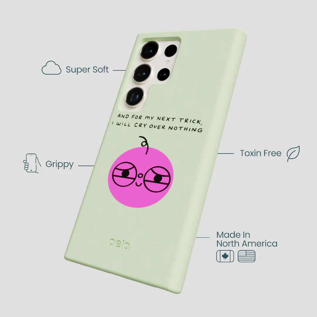 Sage Green Cry Samsung Galaxy S24 Ultra Case - Image 4