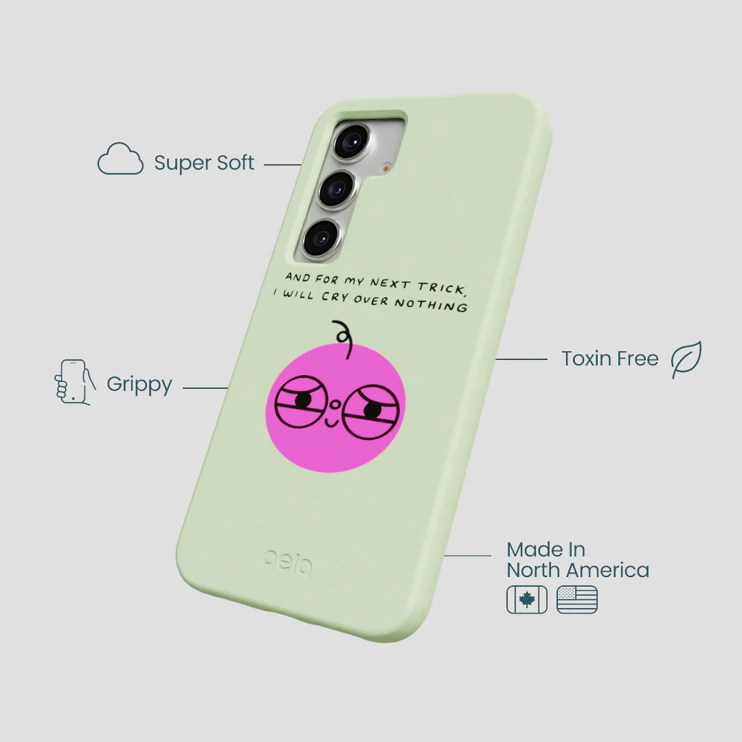 Sage Green Cry Samsung Galaxy S25 Case - Image 4