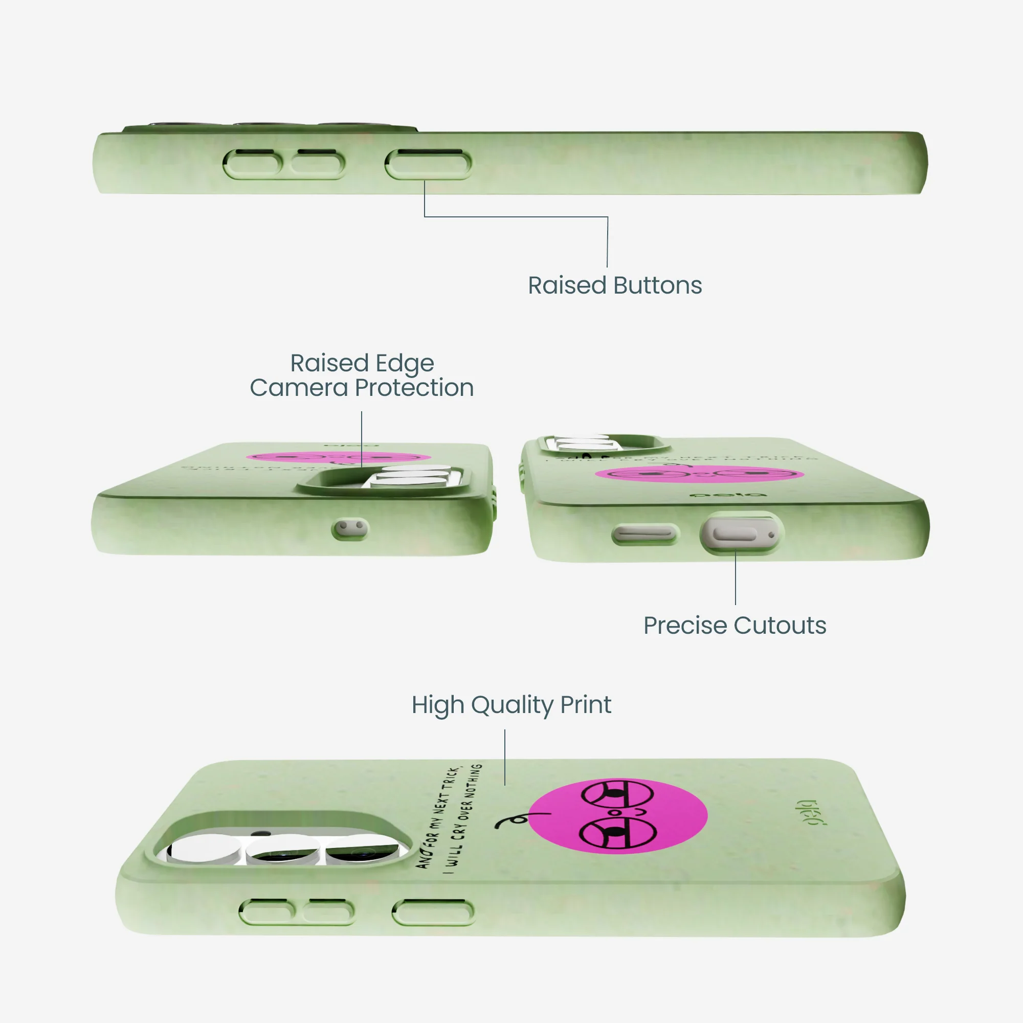 Sage Green Cry Samsung Galaxy S26 Case - Image 3