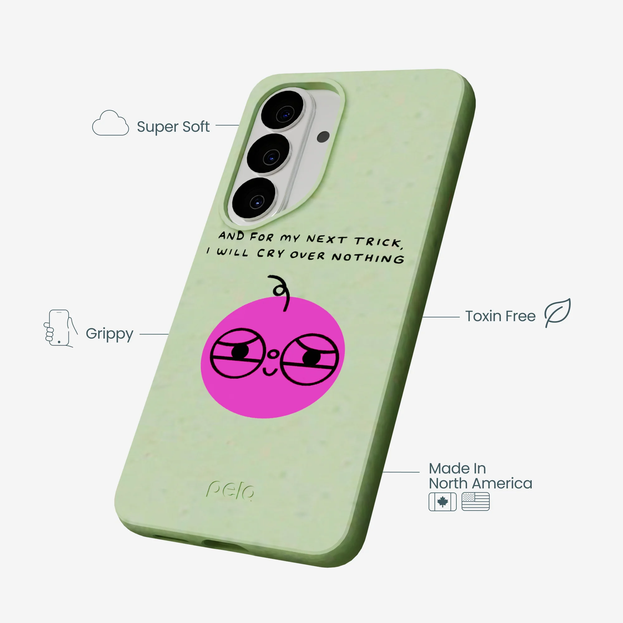Sage Green Cry Samsung Galaxy S26 Case - Image 4