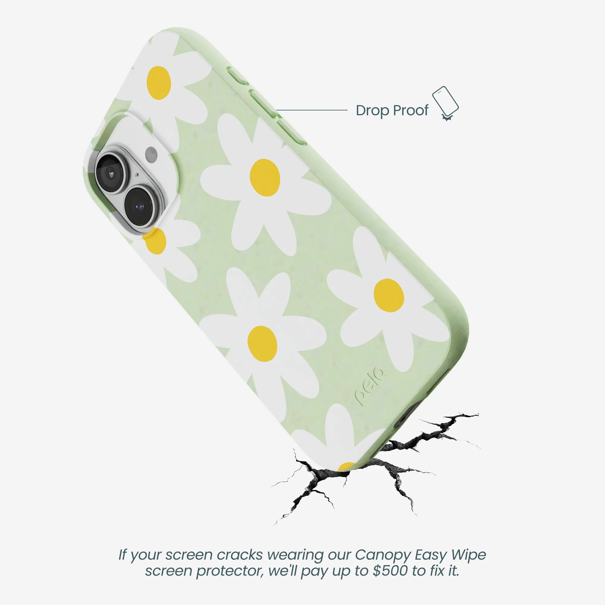 Sage Green Daisy iPhone 17 Case - Image 5