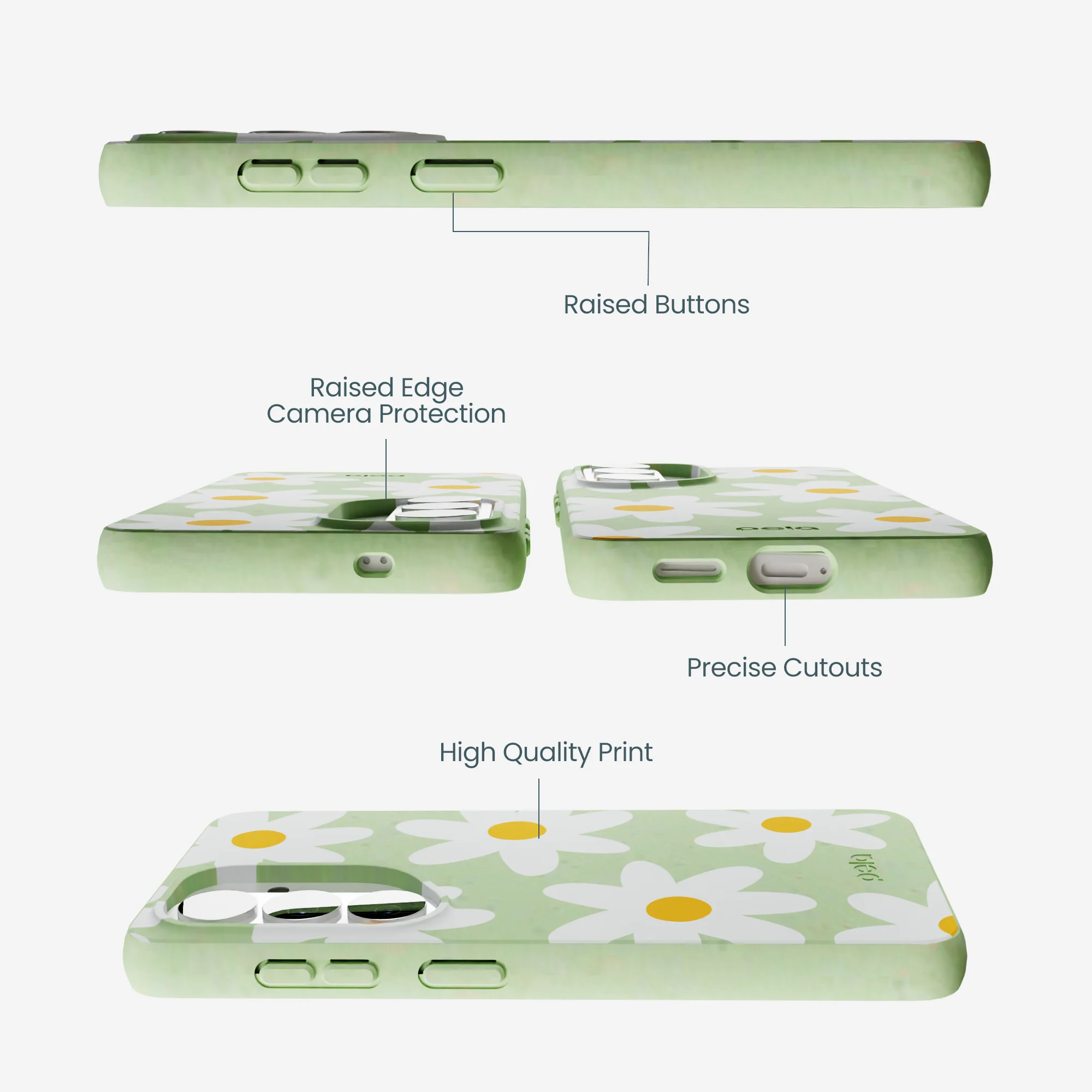 Sage Green Daisy Samsung Galaxy S26 Case - Image 3
