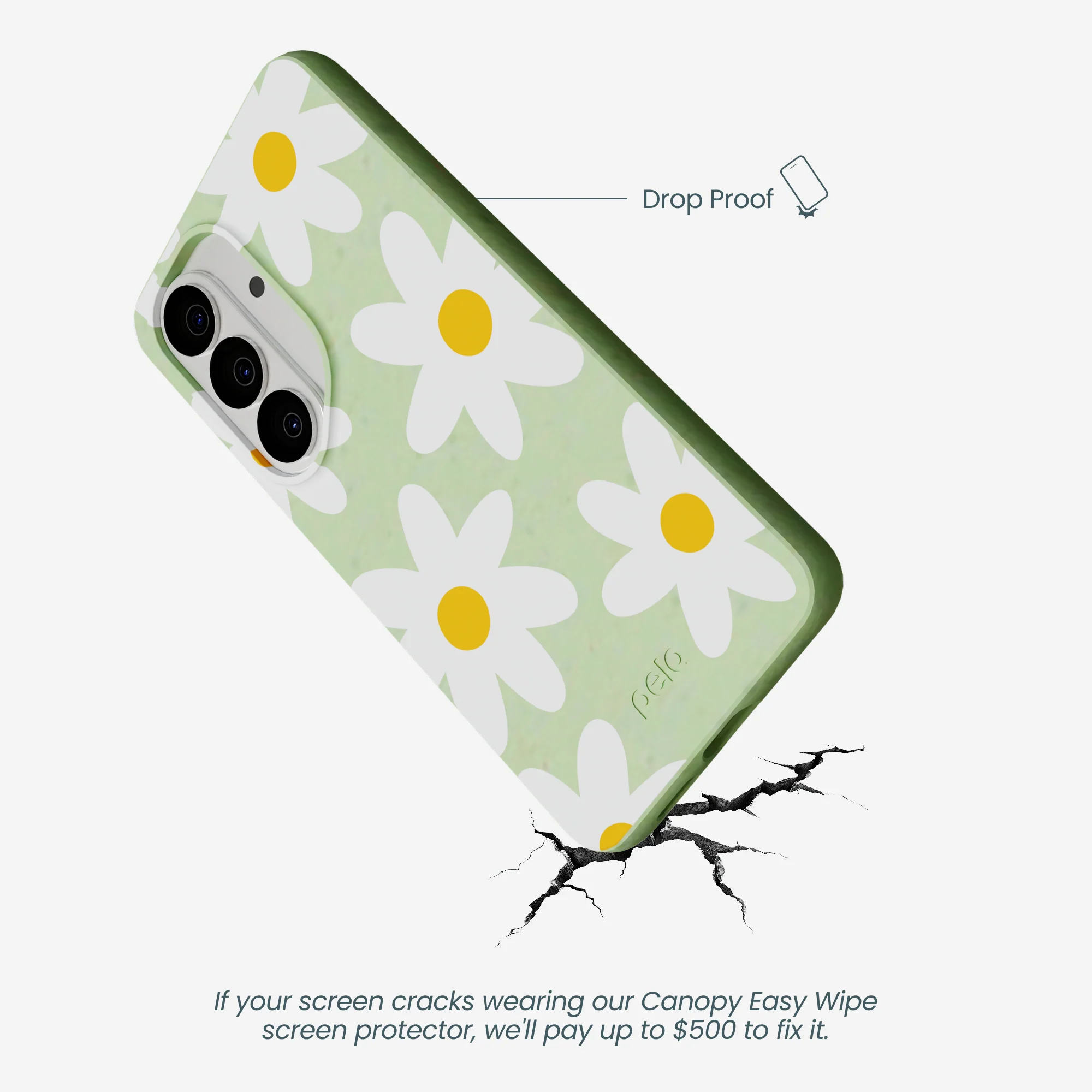 Sage Green Daisy Samsung Galaxy S26 Case - Image 5