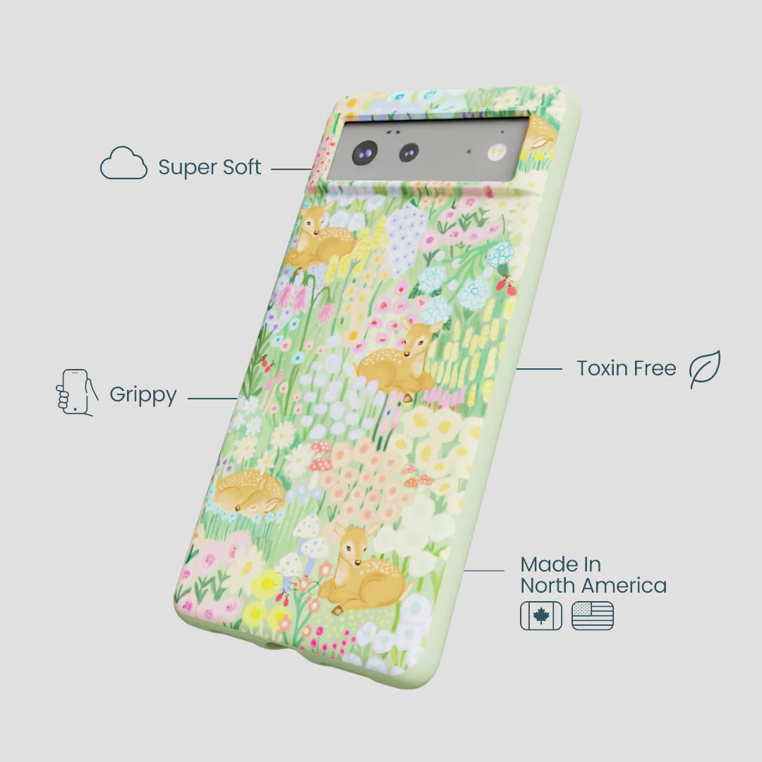 Sage Green Deer Dreams Google Pixel 6a Case - Image 4