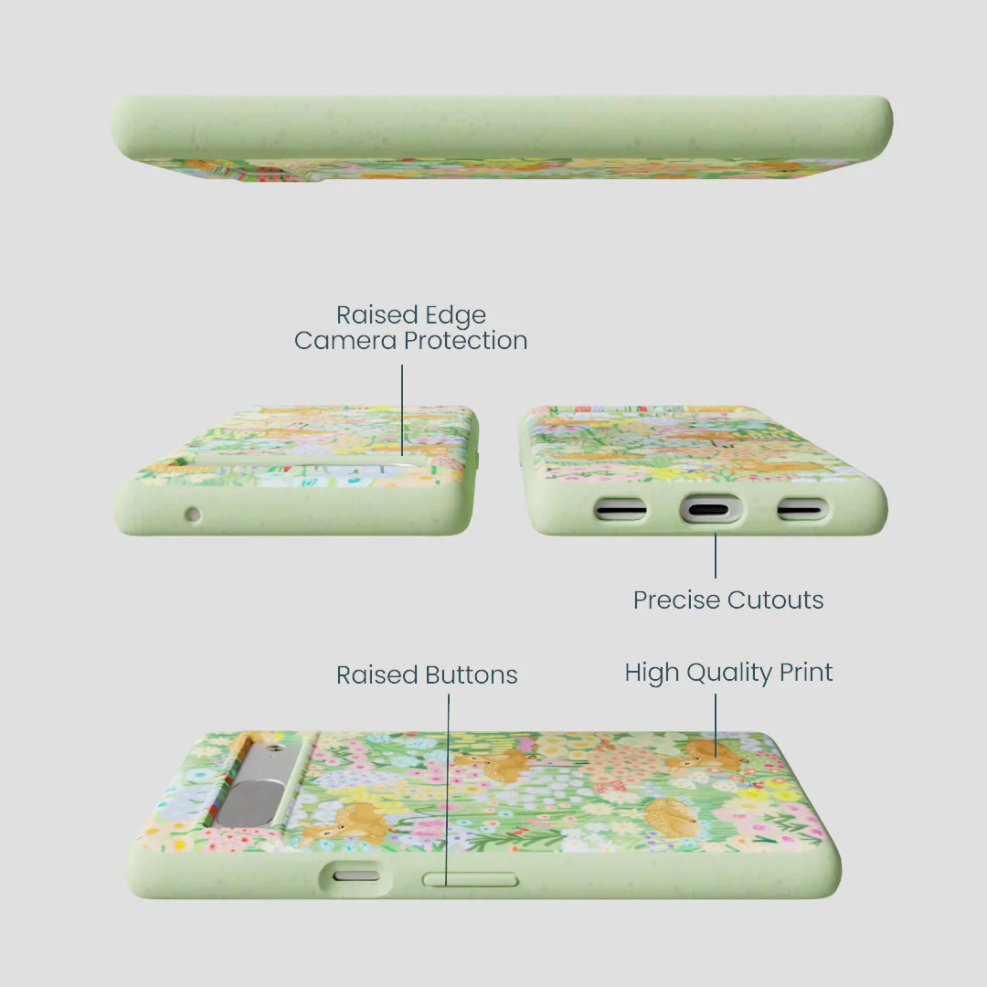 Sage Green Deer Dreams Google Pixel 7 Case - Image 3