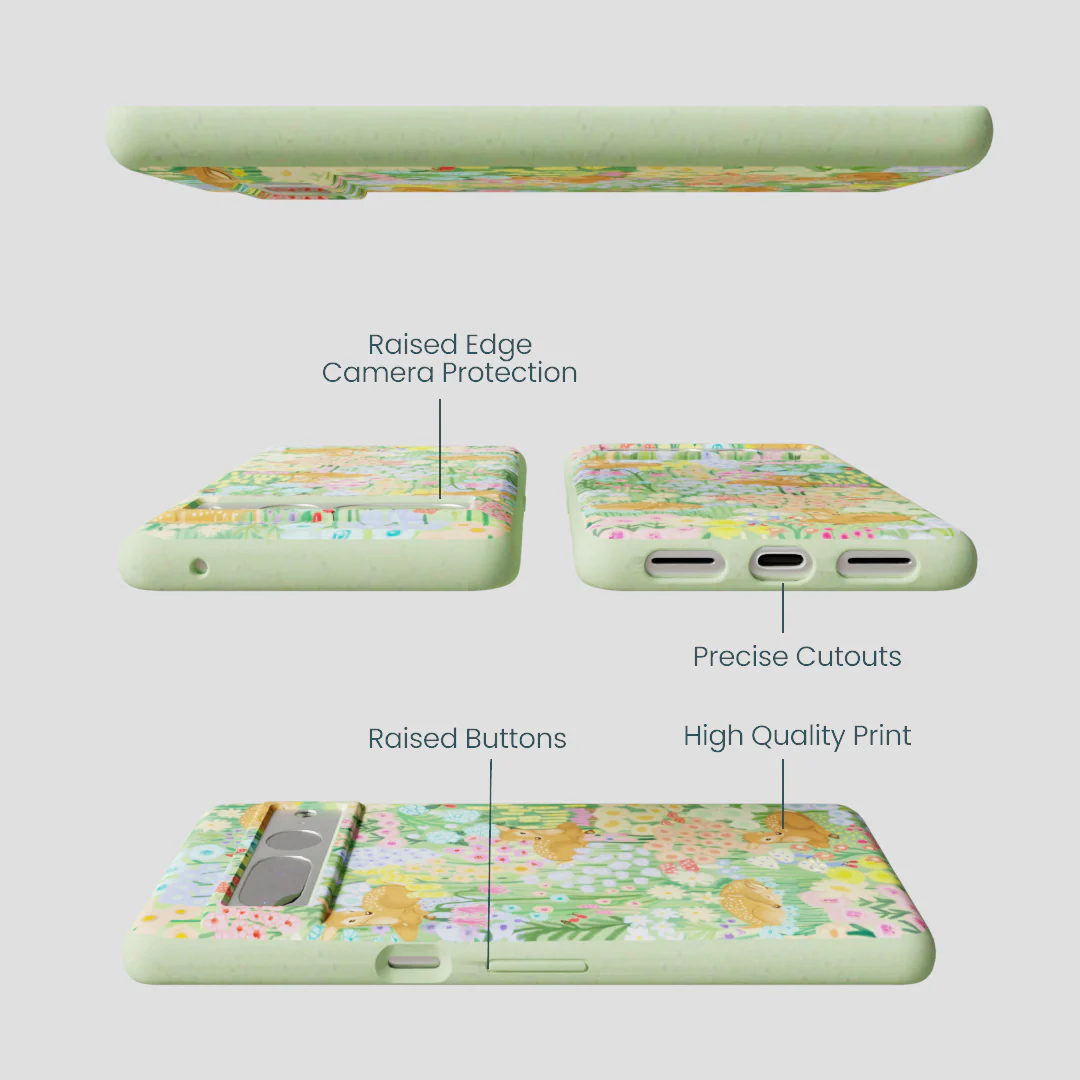 Sage Green Deer Dreams Google Pixel 7 Pro Case - Image 3