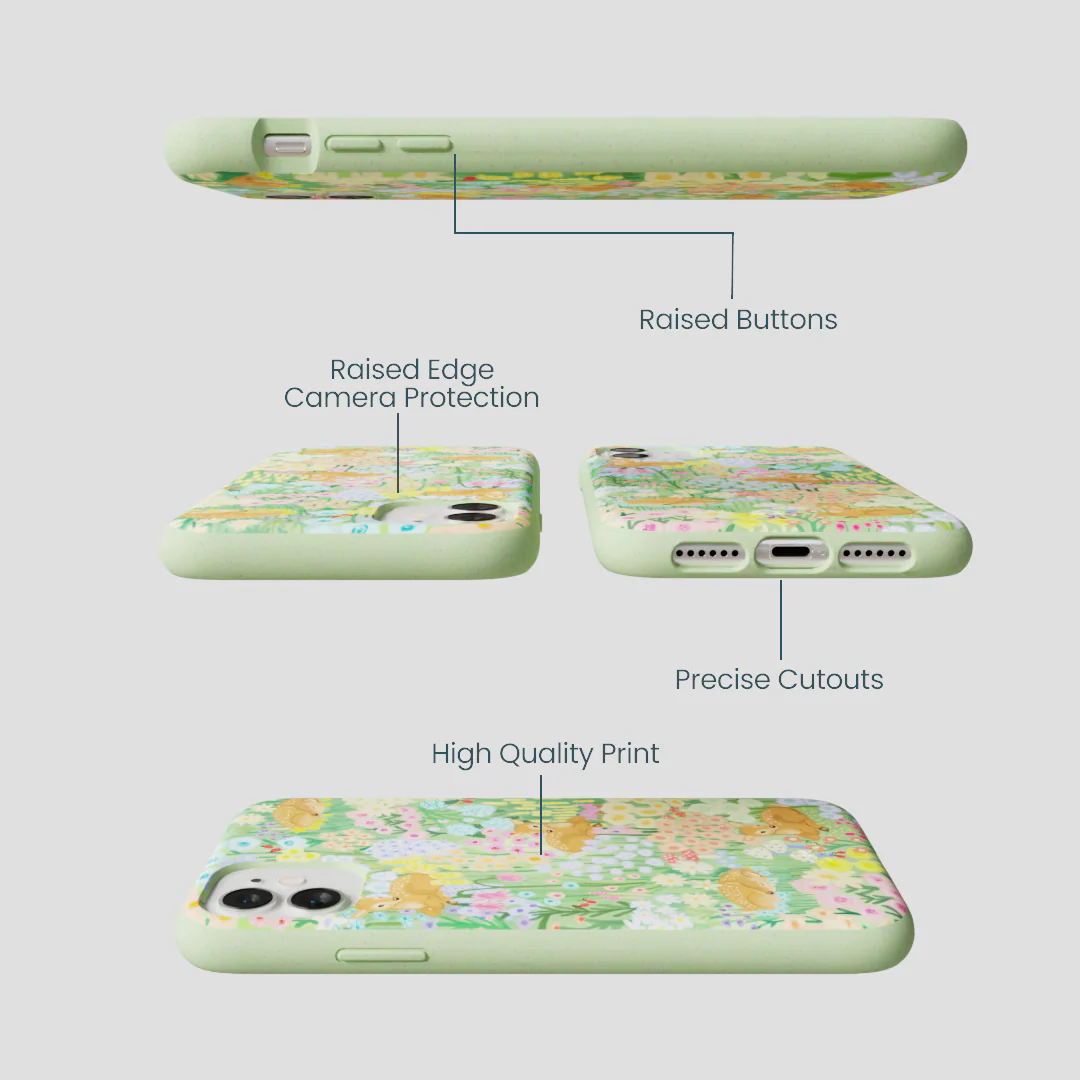 Sage Green Deer Dreams iPhone 11 Case - Image 3