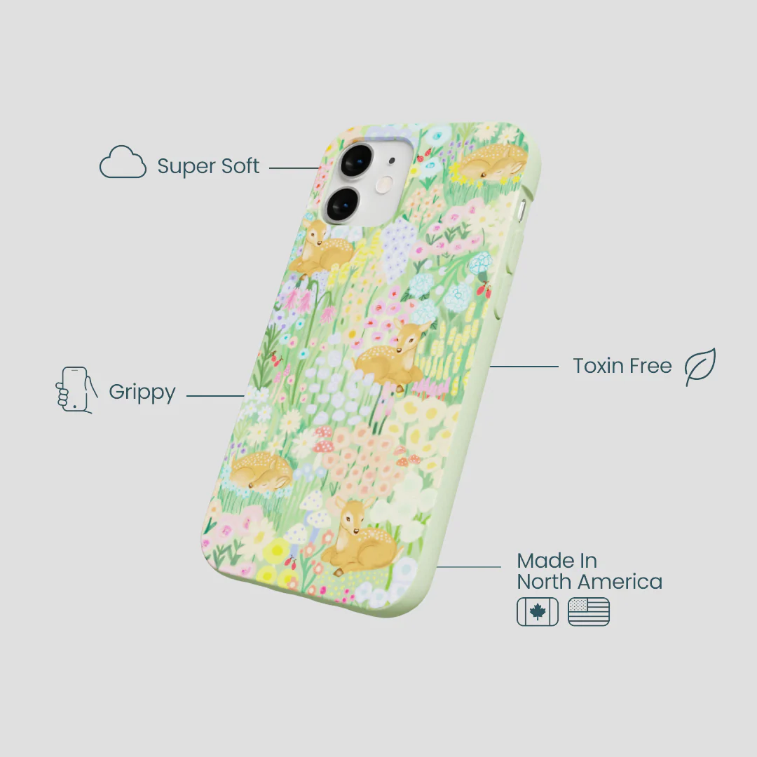 Sage Green Deer Dreams iPhone 12 Mini Case - Image 4