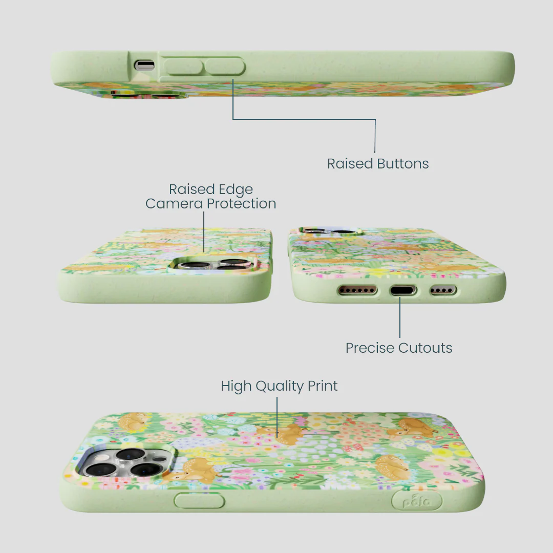 Sage Green Deer Dreams iPhone 12 Pro Max Case - Image 3