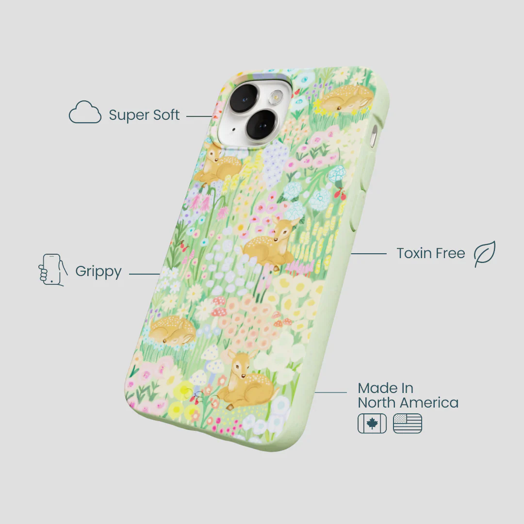 Sage Green Deer Dreams iPhone 13 Case - Image 4