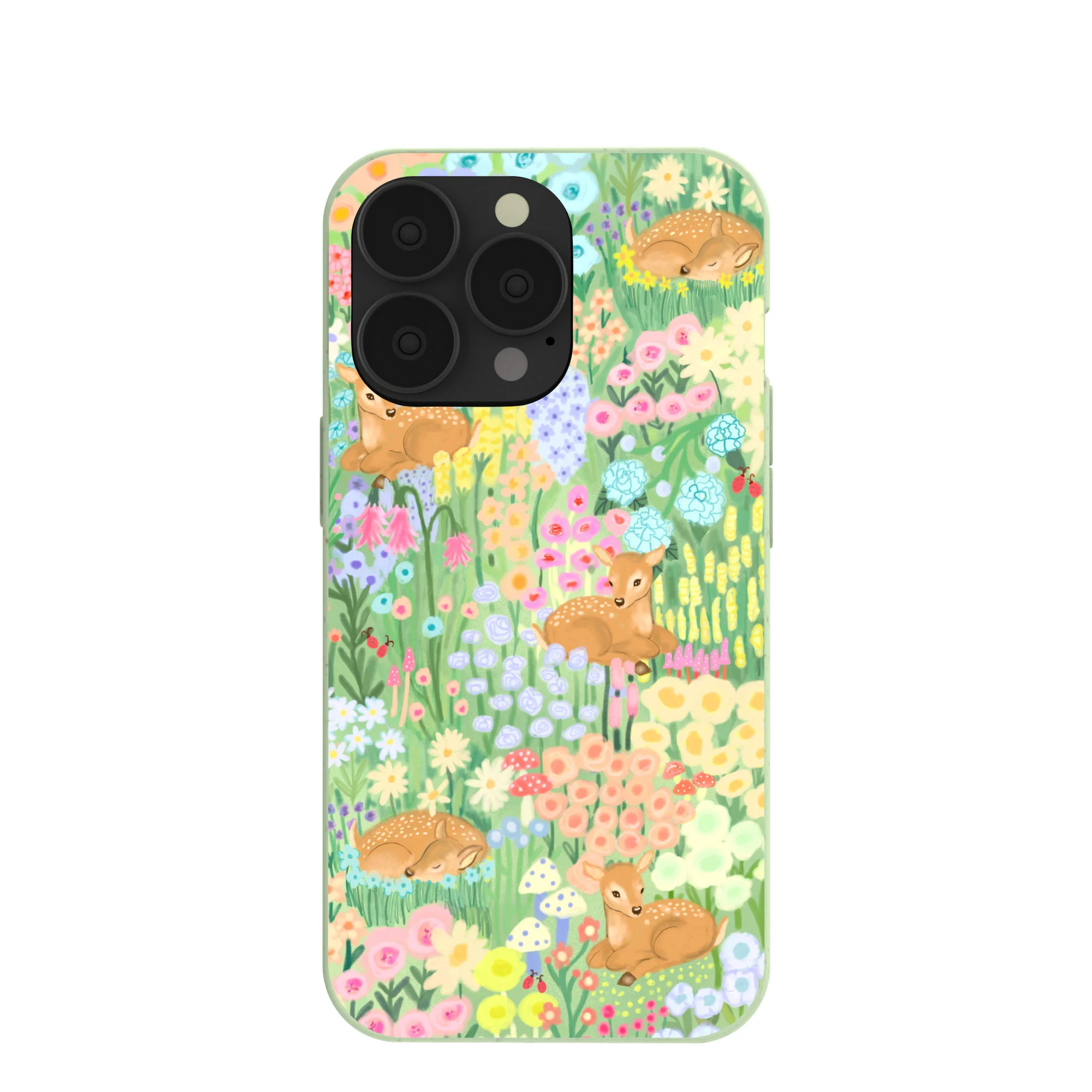 Sage Green Deer Dreams iPhone 13 Pro Case