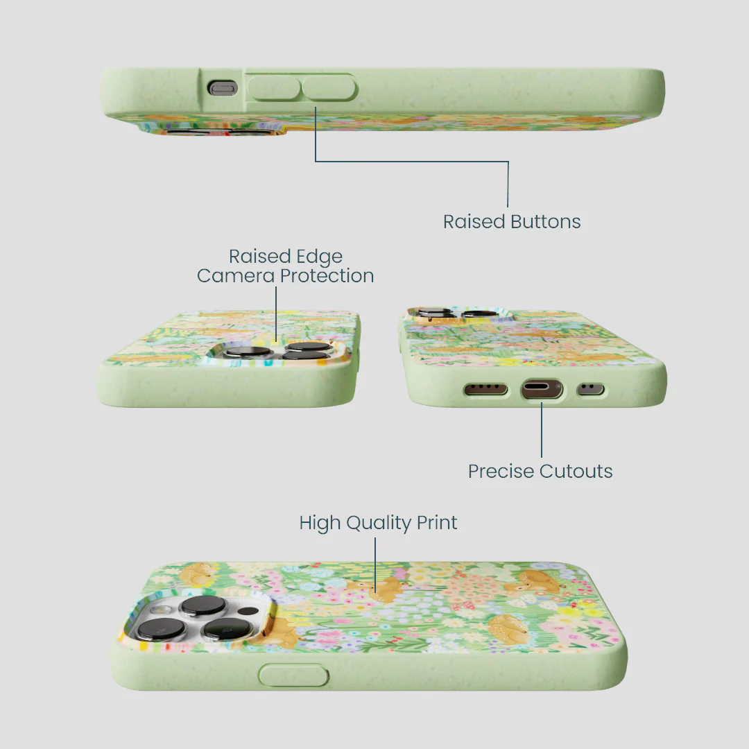 Sage Green Deer Dreams iPhone 13 Pro Case - Image 3