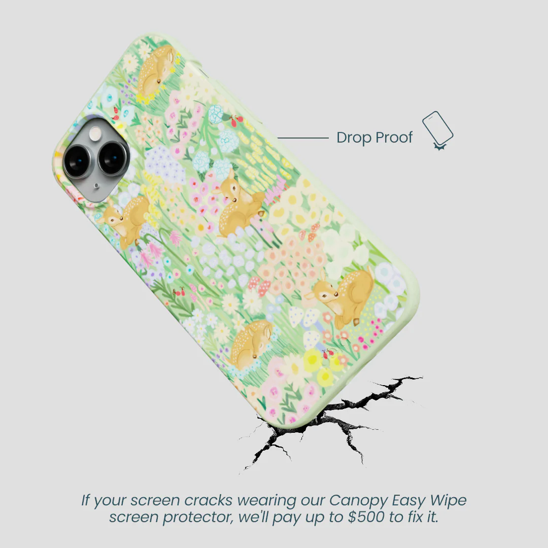 Sage Green Deer Dreams iPhone 14 Plus Case - Image 5