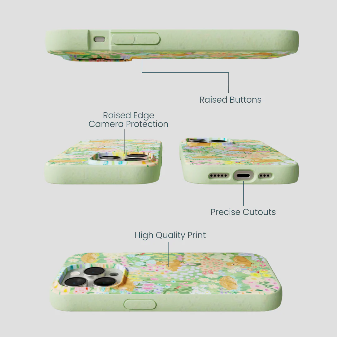 Sage Green Deer Dreams iPhone 14 Pro Case - Image 3