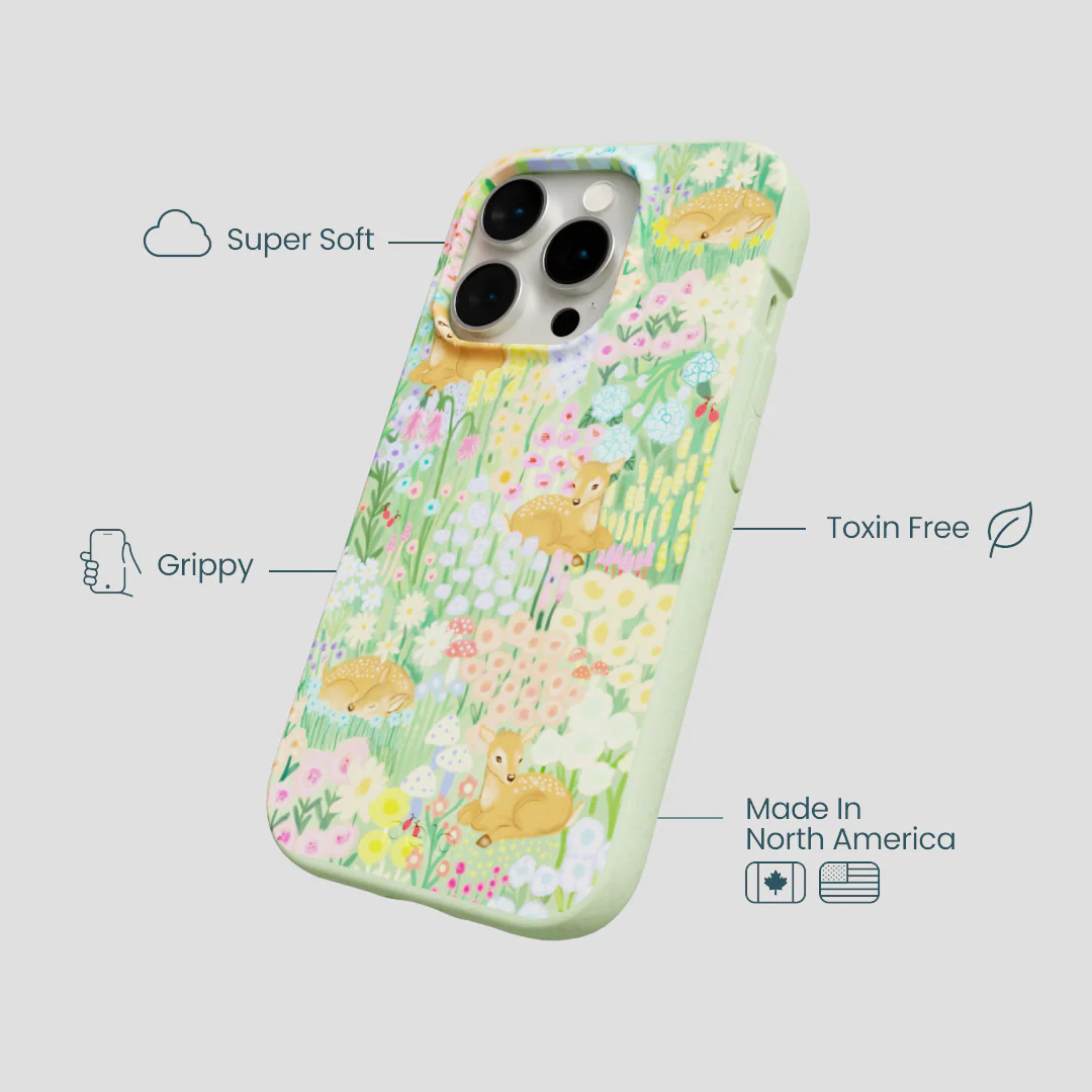 Sage Green Deer Dreams iPhone 14 Pro Case - Image 4