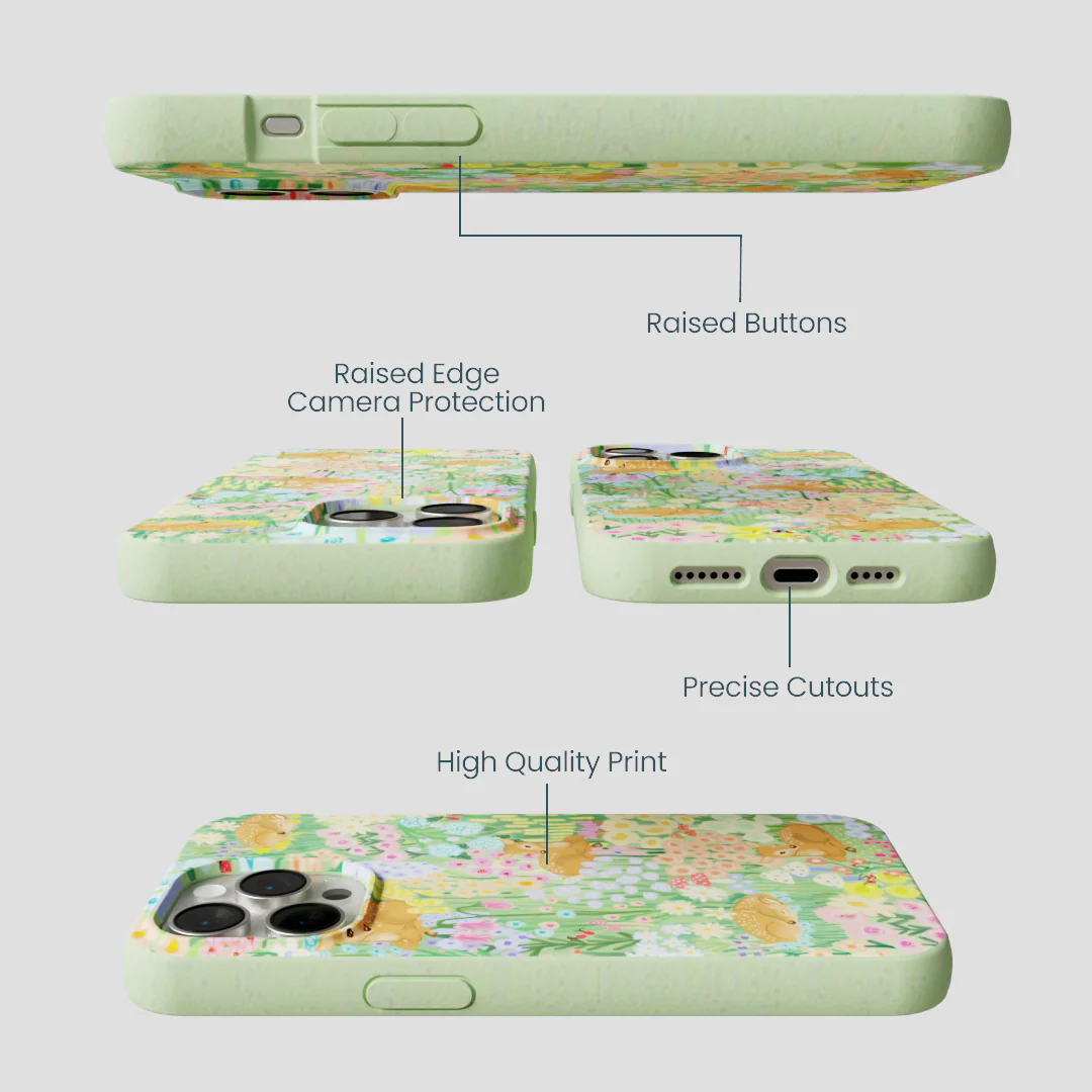 Sage Green Deer Dreams iPhone 14 Pro Max Case - Image 3