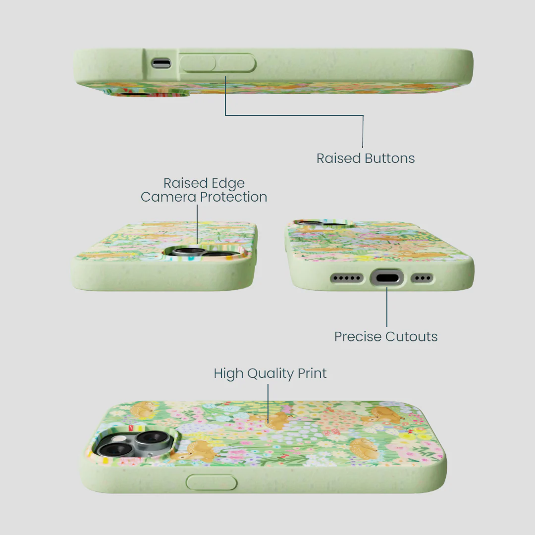 Sage Green Deer Dreams iPhone 15 Case - Image 3